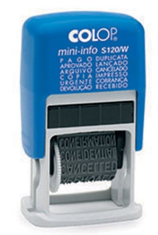 Carimbo Colop C/Texto S120/W Blister