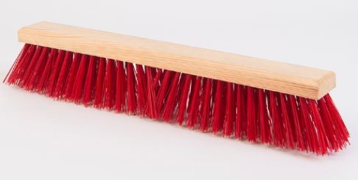 Varredor Industrial Torto Duro Nylon Preto C/Pega 60cm