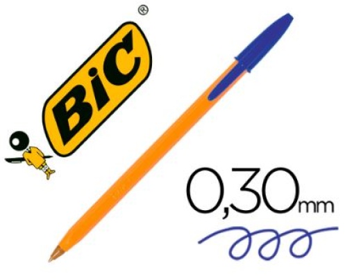 Esferografica Bic Laranja Azul