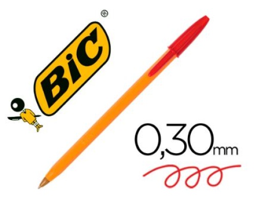 Esferografica Bic Laranja Vermelha