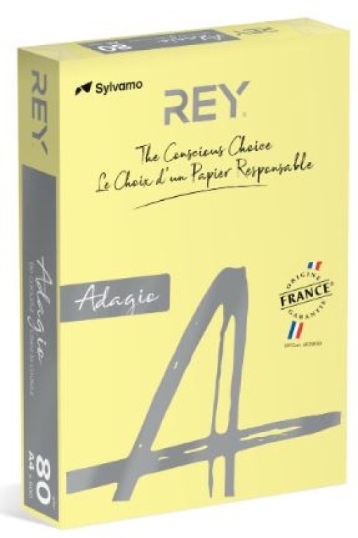 Papel Copia Adagio A4 80gr Amarelo Canario (CD49) (Resma)