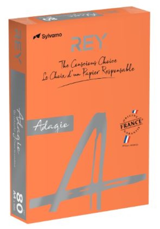 Papel Copia Adagio A4 80gr Laranja Intenso (CD21) (Resma)