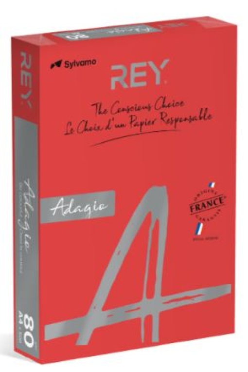 Papel Copia Adagio A4 80gr Vermelho Intenso (CD22) (Resma)