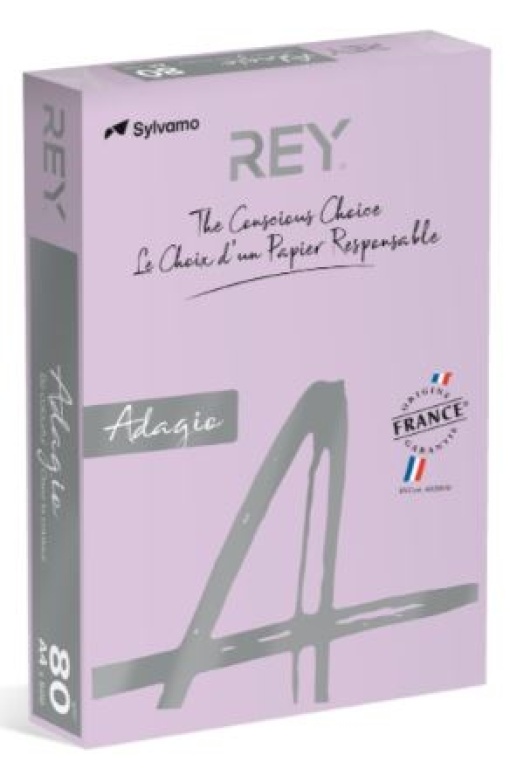 Papel Copia Adagio A4 80gr Lilas/Malva/Lavanda (CD28) (Resma)