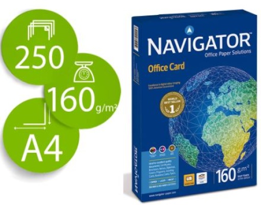 Papel Copia Navigator A4 160gr (Mc.250fls)