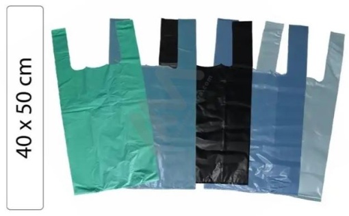 Saco Plastico C/Asa Cor 40x50x0,055 (2) (5kg)