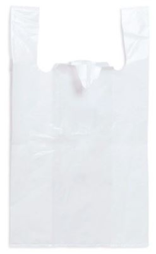 Saco Plastico C/Asa Branco 35x40x0,055 (0) (5kg)