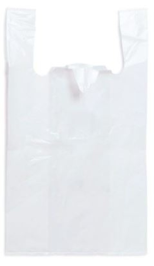 Saco Plastico C/Asa Branco 50x55x0,055 (3) (5kg)