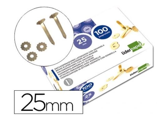 Ataches Encadernacao Liderpapel 25mm Com Aro Cx.100 (FS05)
