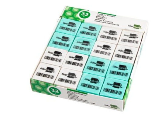 Borracha Liderpapel Para Lapis Forma Quadrada (ER13)