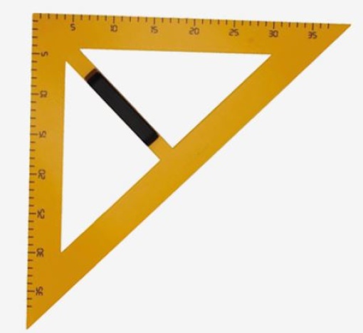 Esquadro Colorarte Magnetico 45º 40cm (RCQ03)