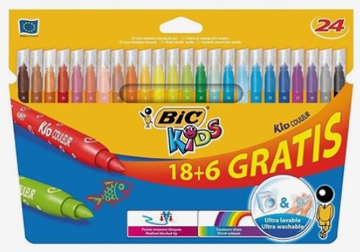 Marcador Bic Kids Couleur Cx.24un