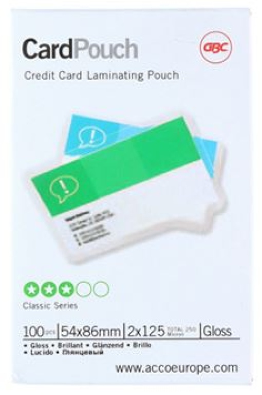 Bolsa de Plastificaçao 054x86mm A8 125mic Cx.100un