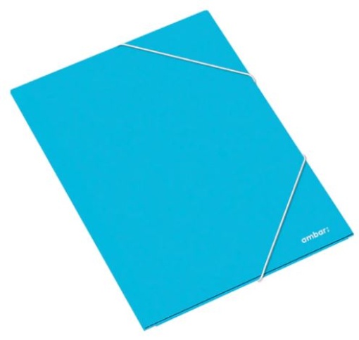 Pasta de Elasticos Ambar School A4 Cartolina Plastificada