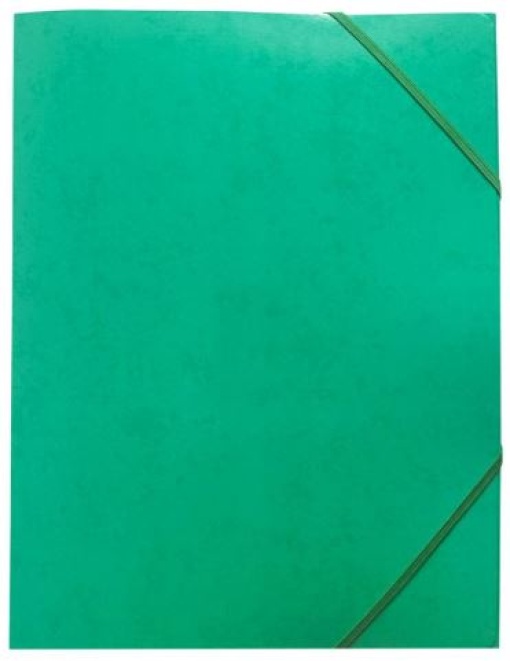 Pasta Cartao C/Elasticos A3 3Abas Verde