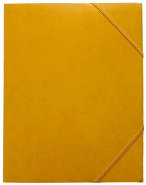 Pasta Cartao C/Elasticos A3 3Abas Amarela