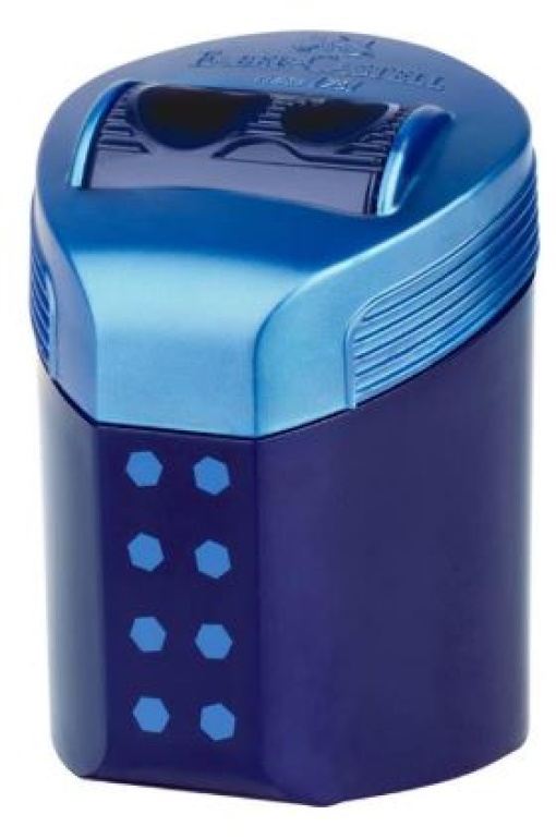 Afia Lápis 2 Bocas Plástico c/ Depósito Faber Rollon 1un