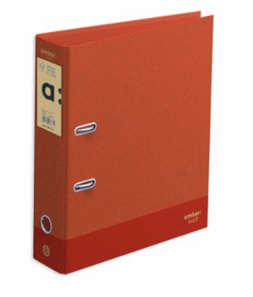 Pasta de Arquivo Ambar Kraft A4 L80 Vermelha