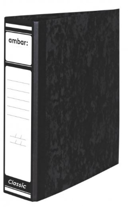 Pasta de Arquivo Ambar Classic S/Caixa L40 Marmoreada Preta