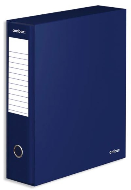 Pasta de Arquivo Ambar C/Caixa e Calha Din L80 Azul
