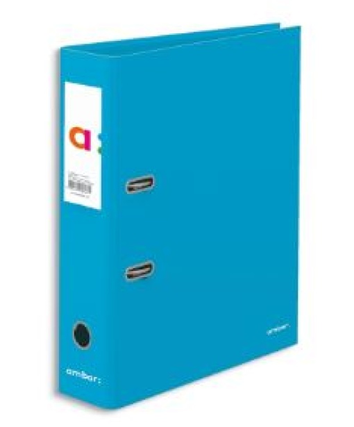 Pasta de Arquivo Ambar School L80 Azul Turquesa Lisa