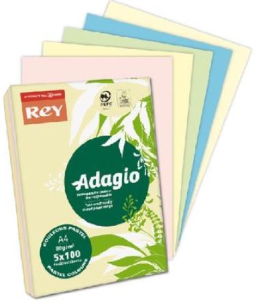 Papel Copia Adagio A4 80gr Sortido Suave (Resma)