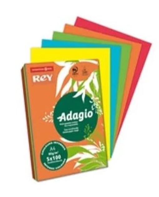Papel Copia Adagio A4 80gr Sortido Intenso (Resma)
