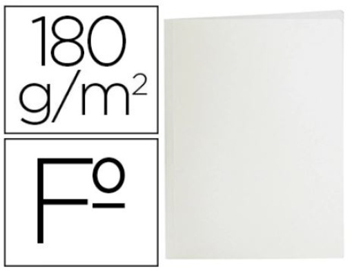 Classificador Cartolina Liderpapel 180gr Folio Branco Emb.50un (SC36)