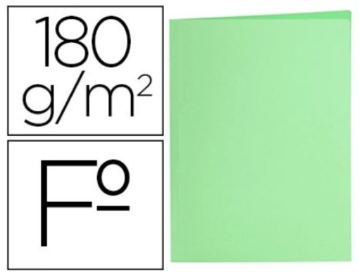 Classificador Cartolina Liderpapel 180gr Folio Verde Pastel Emb.50un (SC40)