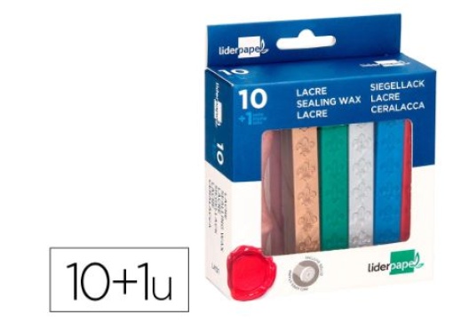 Lacre Liderpapel Com Carimbo de Carta Cj 10 Barras Sortidas (LK01)