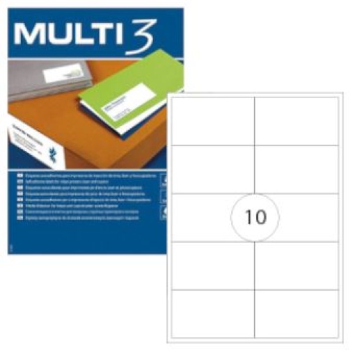 Etiqueta Multi3 99,1x57,0 A4 Cx.100fls (1000un)