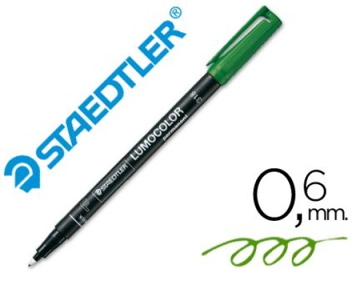 Marcador Acetato Lumocolor Ref.318-5 F (0.6) Verde