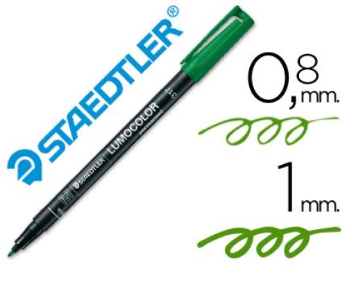 Marcador Acetato Lumocolor Ref.317-5 M Verde