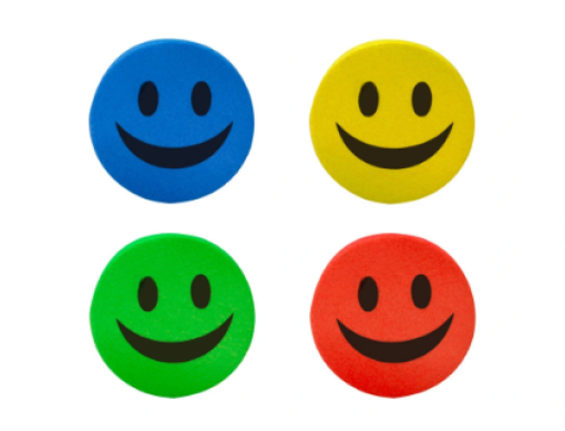 Apagador Quadro Branco Magnetico Redondo Q-Connect 5cm Diametro Cores Sortidas (RD01)