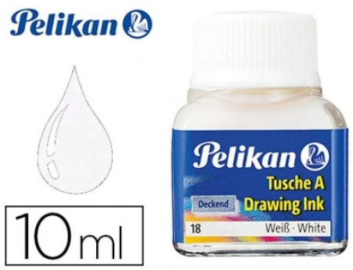 Tinta da China Pelikan Frasco 10ml Branca
