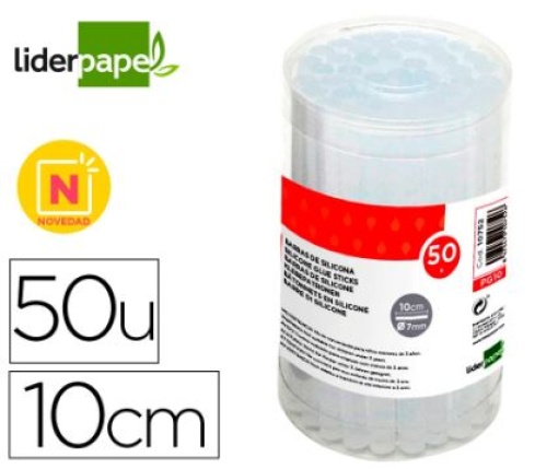Barra Cola Quente Termofusivel Liderpapel 7mm Diametro x 100mm Comprimento Cx. 50un (PG10)