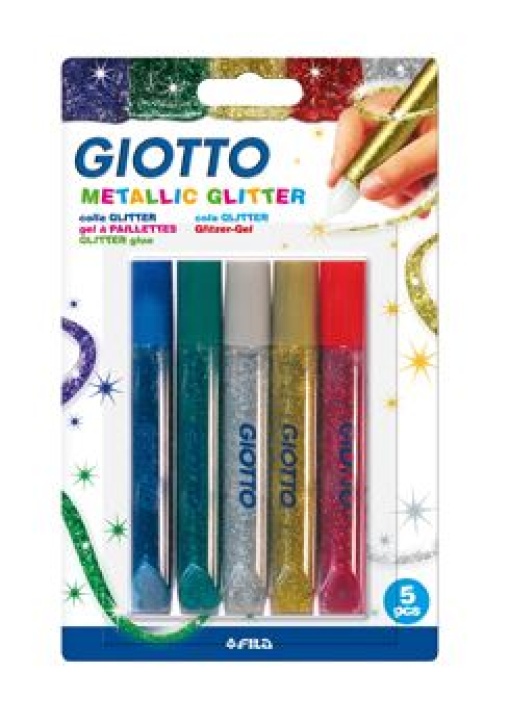 Cola Glitter Giotto Glue Metallic 5x10,5ml