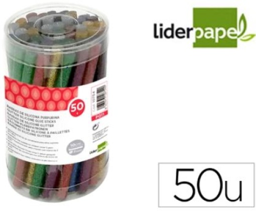 Barra Termofusivel Purpurina Liderpapel 7mm x 100mm Cx. 50un (PG11)