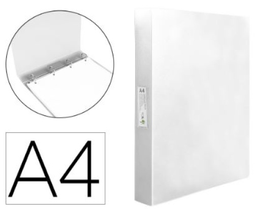Pasta Liderpapel Polipropileno L40 A4 4 Aneis 25mm Transparente (CH31)