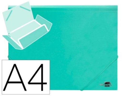 Pasta Liderpapel C/Elasticos Abas Polipropileno A4 Verde Maça (CG18)