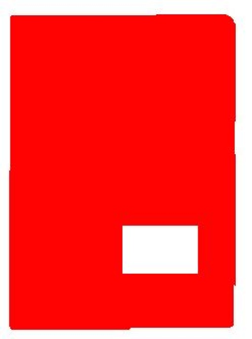 Pasta Plastico Liso C/Bolsa e Visor A4 Vermelho