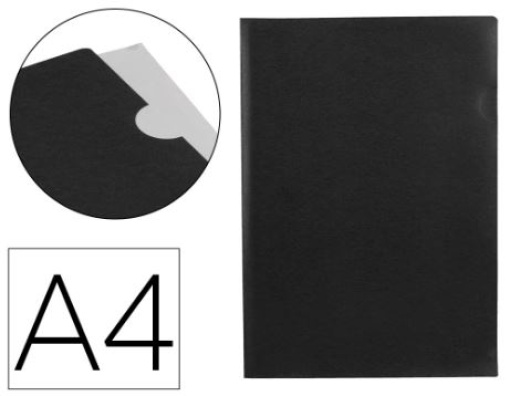 Bolsa Dossier Liderpapel Polipropileno A4 Preto Opaco (BL18)