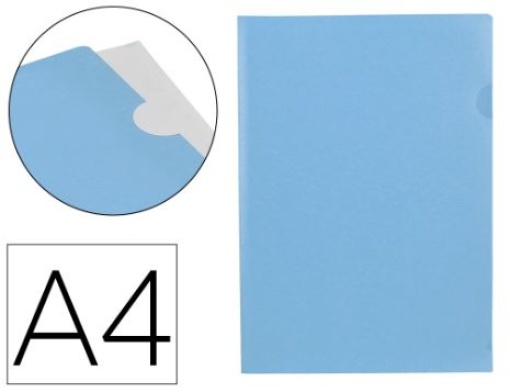 Bolsa Dossier Liderpapel Polipropileno A4 Azul Celeste Opaco (BL22)