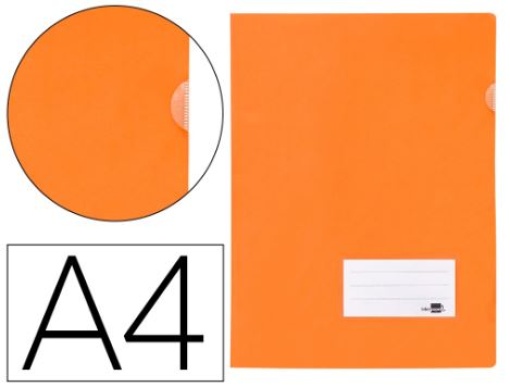 Pasta Dossier Liderpapel 921-A A4 Polipropileno 180mic Laranja Fluor. Opaco (BL26)