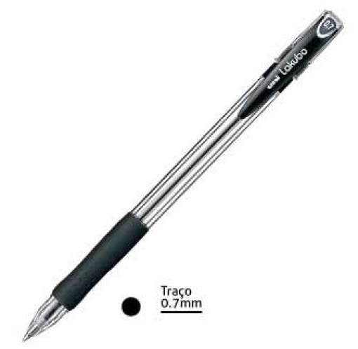 Esferografica Uniball Ref.SG-100 Lakubo F 0.7mm Preto