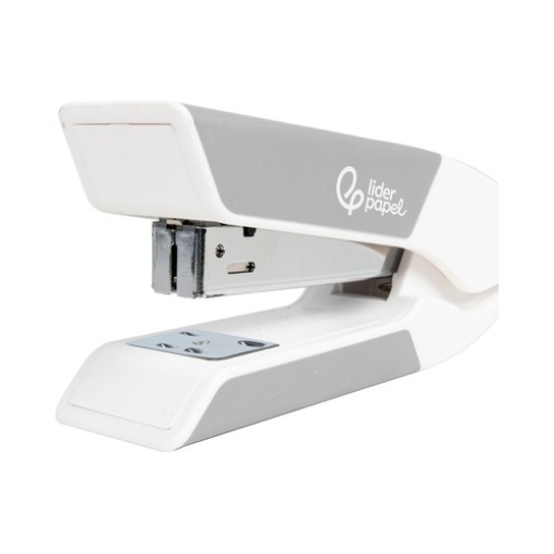 Agrafador Liderpapel Plastico Cap.20fls (22/6-24/6) Cinza + Saca Agrafes + Cx.1000 Agrafes (GR39)