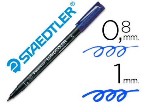 Marcador Acetato Lumocolor Ref.317-3 M Azul