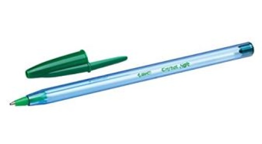 Esferografica Ball Point BIC Cristal Soft Verde