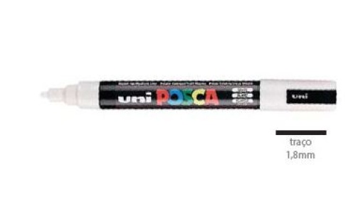 Marcador Uniball Posca PC-5M 1,8mm Branco