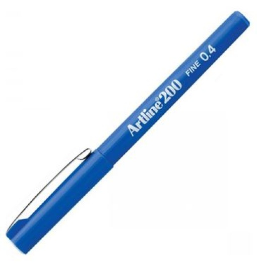 Marcador Artline 200 Fino 0.4mm Azul